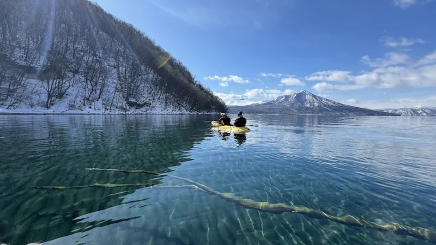 北海道支笏湖冬季限定獨木舟｜划進世界級的高透明度水域
