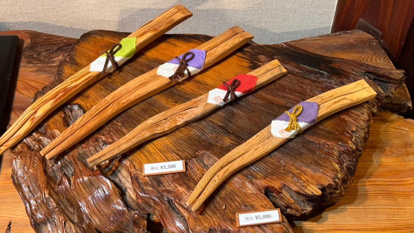 屋久島限定屋久杉手工筷｜將世界自然遺產的靈魂帶入日常餐桌