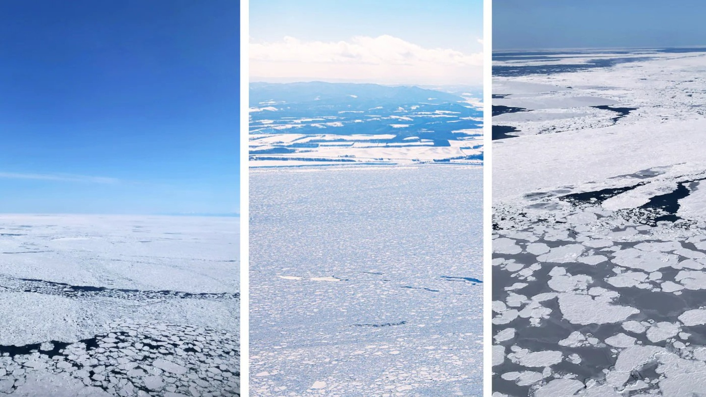 北海道網走流冰包機｜俯瞰冬季鄂霍次克海流冰