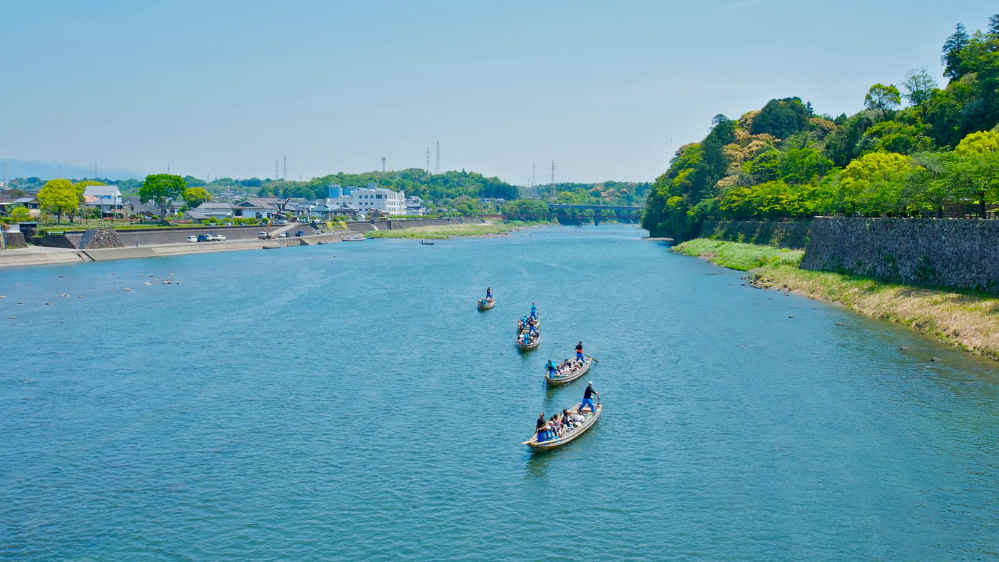 熊本縣人吉市向日葵亭媽媽味鄉土午餐｜球磨川的悠然漂流