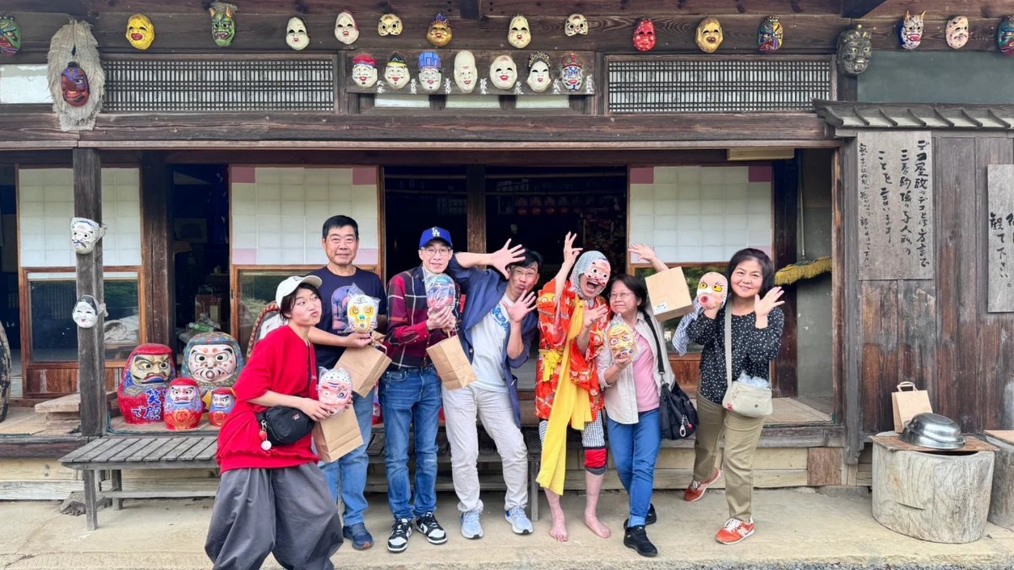 福島縣郡山市大黑屋火男面具彩繪體驗｜三百年傳統工藝與職人火男舞見學